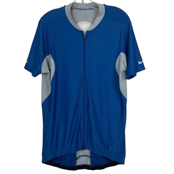 Nike Biking \ Running shirt men’s Large full zip up front - Picture 1 of 6